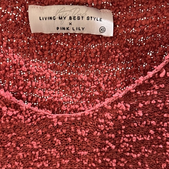 Pink Lily x Living My Best Style off-the-shoulder sweater - Picture 5 of 8